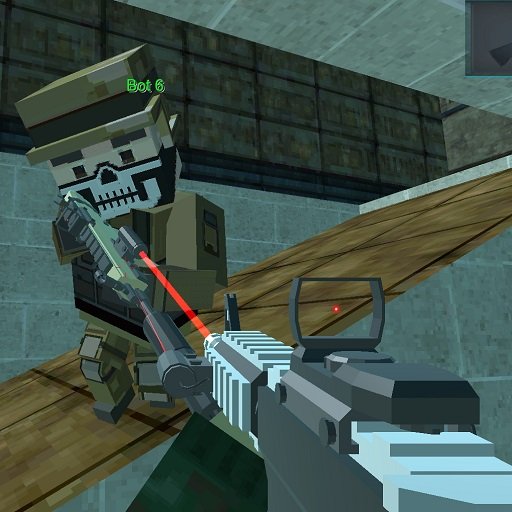 Blocky Shooting Arena 3D Pixel Combat